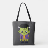 Green Frankenstein Monster Halloween Draagtas (Achterkant)