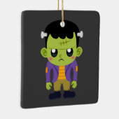 Green Frankenstein Monster Halloween Keramisch Ornament (Rechts)