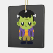 Green Frankenstein Monster Halloween Keramisch Ornament (Links)