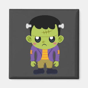 Green Frankenstein Monster Halloween Magneet