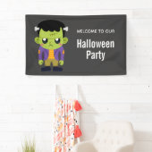 Green Frankenstein Monster Halloween Spandoek (Insitu)