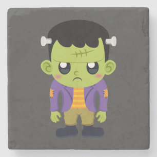 Green Frankenstein Monster Halloween Stenen Onderzetter