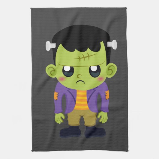 Green Frankenstein Monster Halloween Theedoek (Verticaal)
