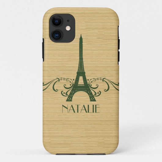 Green French Flourish BT iPhone 5 Coque (Dos)