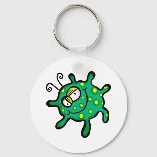 Green Friendly Bacteria Sleutelhanger (Voorkant)