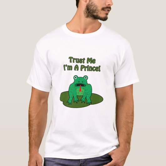 Green Frog - Geloof me, ik ben een prins! T-shirt (Voorkant)