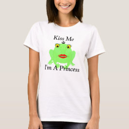 Green Frog Kiss Ik ben een prinses T-shirt