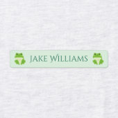 Green Frog School Clothing Kids' Labels (Design 1)