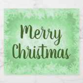 Green frost Merry Kerstmis Bier Etiket (Enkel label)