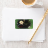 Green Frosty S'mores Snowman Cadeau Étiquette (En situation)