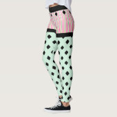 Green Fun Trendy Shorts Look Leggings (Gauche)