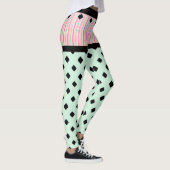 Green Fun Trendy Shorts Look Leggings (Droite)