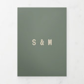 Green Gamer Formele minimale weddenschap die we do Drieluik Kaart (Cover)