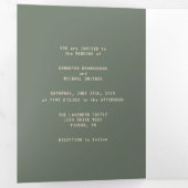 Green Gamer Formele minimale weddenschap die we do Drieluik Kaart (Binnenzijde eerst)