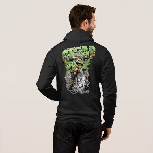 Green Garbage Monster  Hoodie (Achterkant volledig)