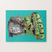 Green Garbage Monster Legpuzzel (Horizontaal)