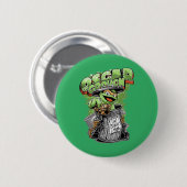 Green Garbage Monster Ronde Button 5,7 Cm (Voorkant /achterkant)