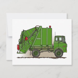 Green Garbage Truck