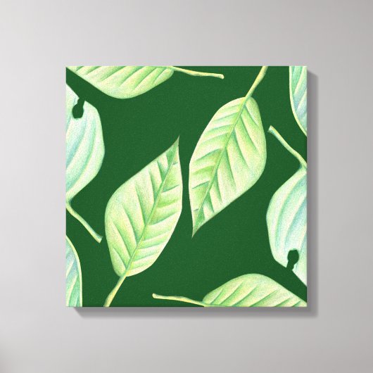 Green Garden Botanical Canvas Afdruk (Voorkant)