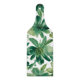 Green Garden Floral Botanical Watercolor Painting Snijplank