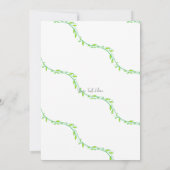 Green Garden Invitation Kaart (Achterkant)