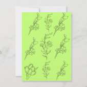 Green Garden wedding invitation (Dos)