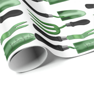 Green Gardening Tools Cadeaupapier