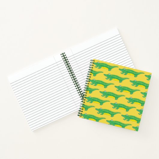 Green Gator Alligator Crocodile Reptile Notitieboek (Binnen)