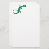 Green Gecko Briefpapier (Voorkant / Achterkant)