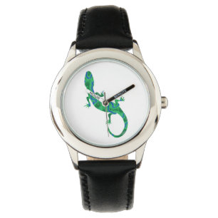 Green Gecko Horloge