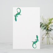 Green Gecko Magnetic Briefpapier (Staand voorkant)