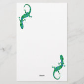 Green Gecko Magnetic Briefpapier (Achterkant)