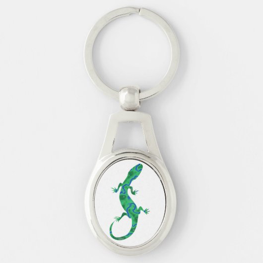 Green Gecko Sleutelhanger (Voorkant)