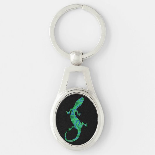Green Gecko Sleutelhanger (Voorkant)
