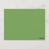 Green Geeky Glass Numéro de table Carte postale (Dos)