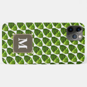 Green Gemstone iPhone case Marquise facette (Achterkant (horizontaal))