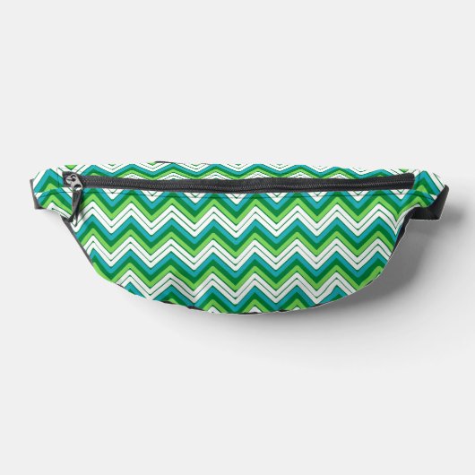 Green Geometric Fanny Pack Heuptasje (Liggend)