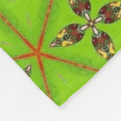 Green Geometric Pattern Fleece Blanket  Deken (Hoek)