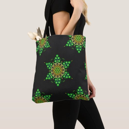 Green Geometric STAR SiX Bag Draagtas (Dichtbij)