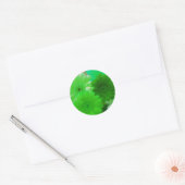 Green Gerbera Daisy Flowers Art Decale Stickers (Envelop)
