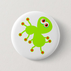 Green Germ Ronde Button 5,7 Cm