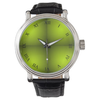 Green Ggloing Orb Horloge