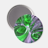 Green Ghost Abstracte magneet (Voorkant / Achterkant)