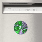Green Ghost Abstracte magneet (Insitu (Vaatwasser))