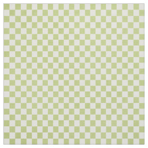 Green Gingham Fabric Stof