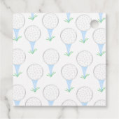 Green Gingham Golf Cart Label (Achterkant)