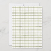 Green Gingham Hole in One Golf Birthday Invitation (Dos)