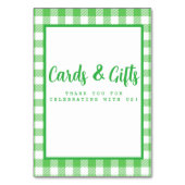 Green Gingham Kaarten en geschenken (Voorkant)