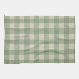 Green Gingham kitchen towel Theedoek