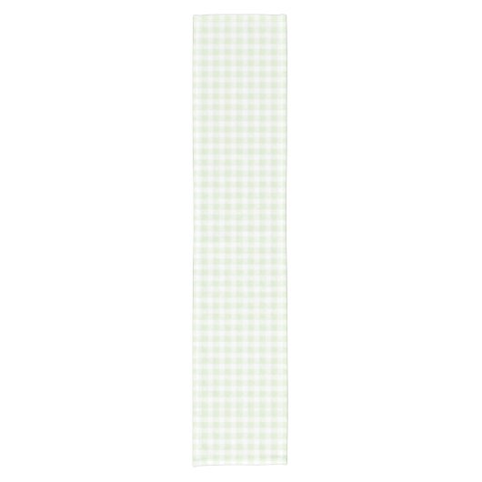 Green Gingham Korte Tafelloper (Voorkant)
